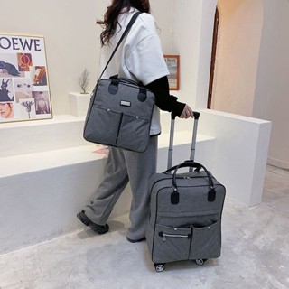大容量拉桿旅遊包 行李袋 拉桿包 手提韓版登機包 佈旅行袋學生小拉桿包 出國 旅遊 輕便旅行包