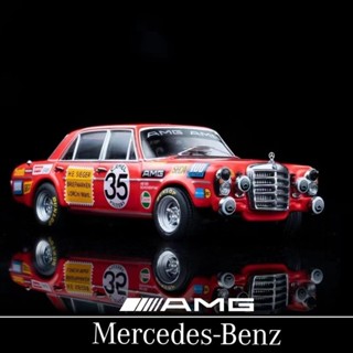 熱銷#Liberty 1:64賓士300 SEL 6.8 AMG W109賽車紅豬35號合金汽車模型#下單請聯繫客服