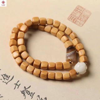 檀木手鍊 手串 芭比檀香手串女森系學生手鏈情侶佛珠手串檀香手串中國風設計佛珠