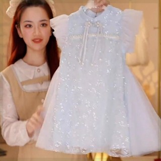 🎈臺灣出貨💥女童禮服夏裝2024新款演出服兒童生日公主裙女孩夏季裙子連衣裙潮