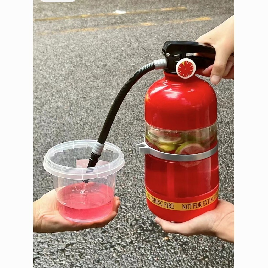 🍷滅火器水杯 戶外露營聚會 必備水壺大容量 滅火器水壺 滅火器水杯創意滅火器飲料桶 奶茶杯 酒壺 酒杯 酒桶