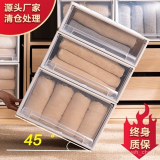 塑膠 透明 收納盒 抽屜式 家用收納箱整理儲物箱學生臥室衣櫃大容量內衣褲收納盒 衣櫃分隔 衣櫥收納 居家收納衣物收納