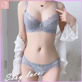 💕貼身優選💕性感蕾絲內衣 少女超薄款內衣 大胸顯小內衣 無海綿集中爆乳內衣 上託調整型內衣套裝
