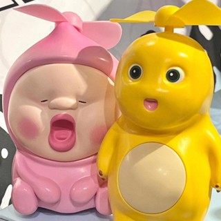 夏日奶龍可愛造型風扇卡通可愛呆萌小奶龍小風扇桌面便攜式宿舍帶風扇