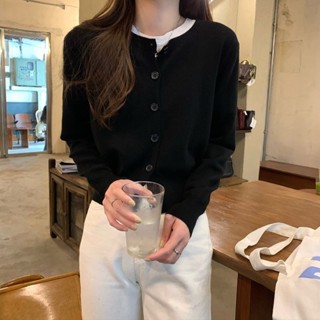 LW湯圓女裝-毛衣外套女春秋2024年新款短款外搭早春慵懶風軟糯上衣針織衫開衫上衣 SY/針織/上衣/zz