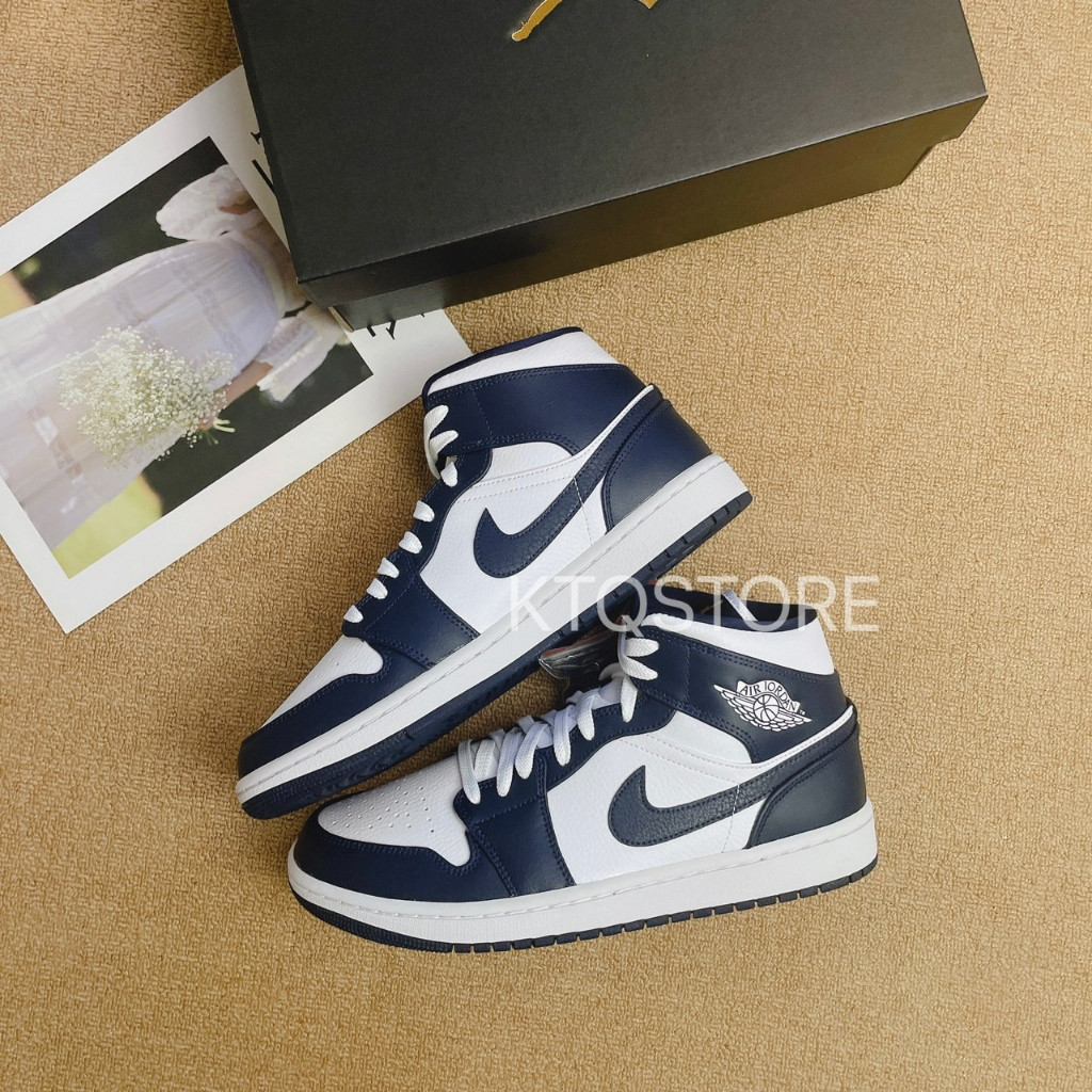 日本代購AJ1 Mid White Metallic Gold Obsidian 黑曜石554724-174