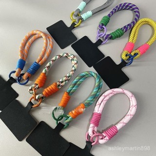 【臺灣出貨】手繩掛 手機手腕短掛繩 男女款多巴胺 彩色雙扣結實舒適 手拎便攜防丟 H1VK