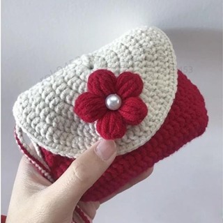 臺灣熱銷🎁 初學 毛線編織 鉤針材料包 diy 材料包 手工編織 鉤織鬱金香 卡包零錢包 自製禮物 diy手作 鉤針包