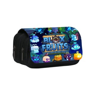 🍀臺灣低價🍀ROBLOX遊戲blox fruits印花雙層筆袋 噁魔果實中小學生鉛筆文具袋