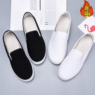 【臺灣新店福利價】❊白色❊護士鞋❊熱賣 帆布鞋女休閑舒適防滑老北京布鞋女輕便護士小白鞋女一腳蹬懶人鞋