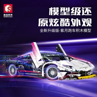 🔥臺灣熱銷🔥森寶紫月跑車模型玩具賽車汽車創意生日禮物