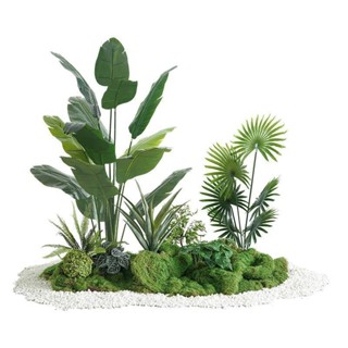 【Luck百貨】模擬綠植蘆葦造景景觀室內造景設計入戶花園造景樹仿真植物造景 裝飾模擬綠植 仿真花 裝飾仿真花 模擬綠植