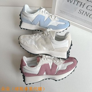 -EJ-新品上架 NEW BALANCE 327 NB 牛奶杏 寶寶藍 乾燥玫瑰粉 麂皮 女鞋 WS327MF MD