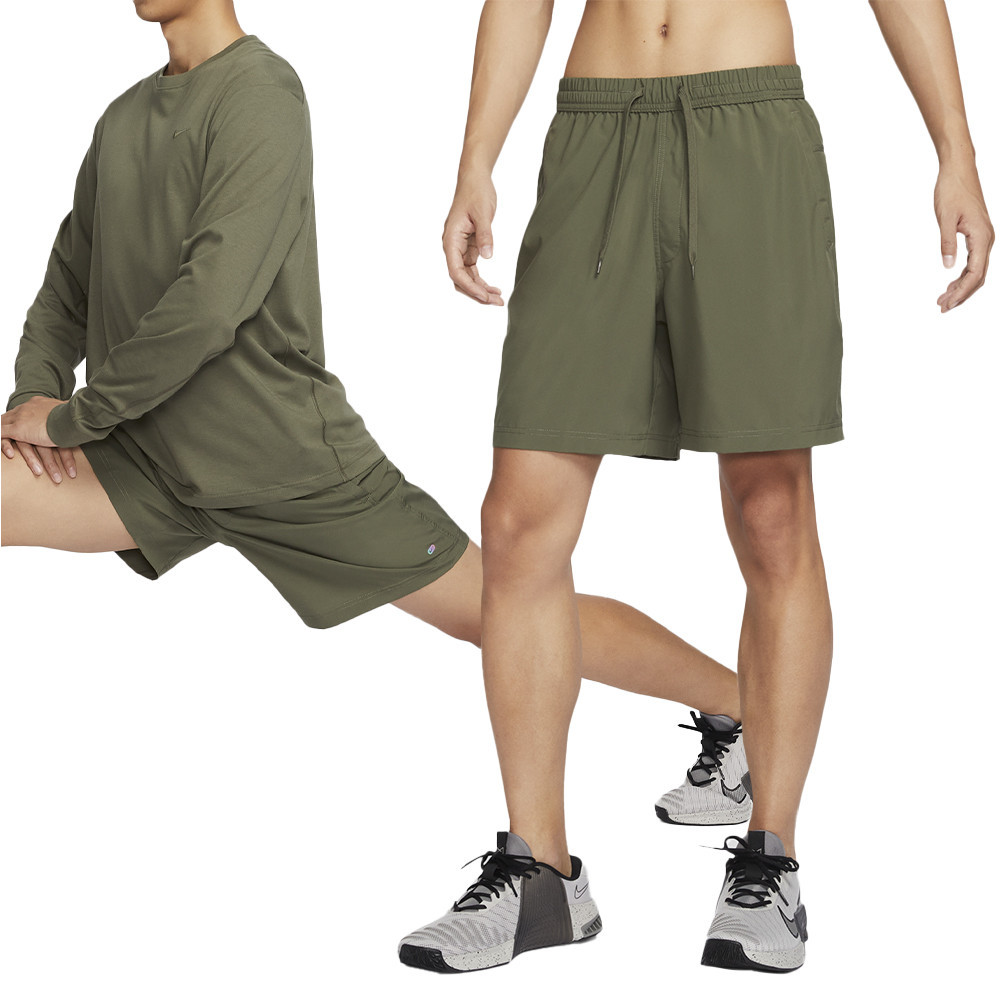 Nike AS NK DF FORM 7IN UL SHORT I 男款 軍綠色 舒適 運動 短褲 HJ7017-222