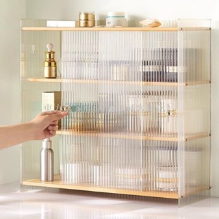 【免運】桌面收納盒 收納櫃 茶具展示櫃子 餐具收納盒 化妝品盒 廚房水杯子置物架 儲物櫃東方居家生活館