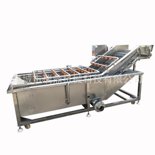【五金機器 限量搶購L】洗菜機 全自動水果蔬菜清洗機 小龍蝦清洗加工流水綫 高壓噴淋洗菜機