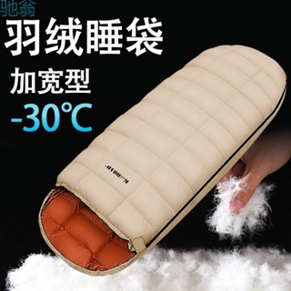 【新品推薦】j6F羽絨睡袋 白鴨絨睡袋 蛋型0度冬季抗寒戶外露營信封式保暖睡袋
