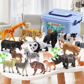 『臺現』100%正品 新款 兒童模擬軟膠動物模型玩具獅子老虎男女孩益智恐龍霸王龍大號禮物 小紅書推薦