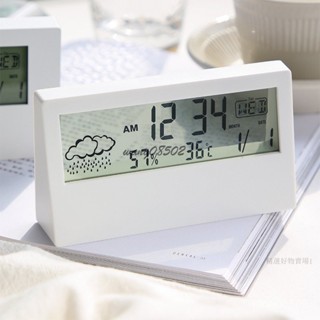 桃園出貨 電子計時器 定時器 定時提醒器 電子時鍾 電子鬧鍾 LCD時鍾 溫濕度計 電子鬧鍾 ins透明款 兒童學生小鬧