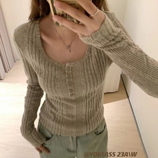 免運❤3色 V領毛衣 原宿毛衣外套女秋韓版復古chic寬鬆學生上衣粗毛線長袖針織衫長袖素色針織衫女