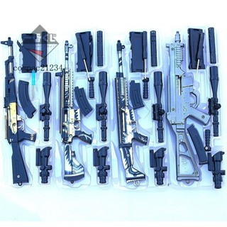 72H發貨⚔精美模玩⚔絶地大逃殺和平戰地M416AWM AKM24 98K MP5K AUG皮膚武器模型道具