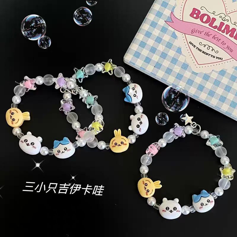 【喵喵🐾】爆款精選💜💜小紅書爆款chiikawa手串小眾設計感吉伊小八烏薩奇手鏈新款配飾