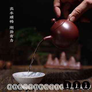 🏪新品上市🏪潮州紫砂朱泥壺手工功夫茶壺個人手把壺可斷水倒立可養家用龍蛋