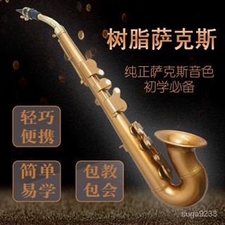 【薩剋斯】【易薩】樹脂薩剋斯樂器初學入門降B調F調中音成人輕巧易學管樂