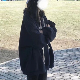女長袖上衣 衛衣 大碼300斤衛衣女美式復古oversize連帽加絨加厚外套ins潮寬松上衣