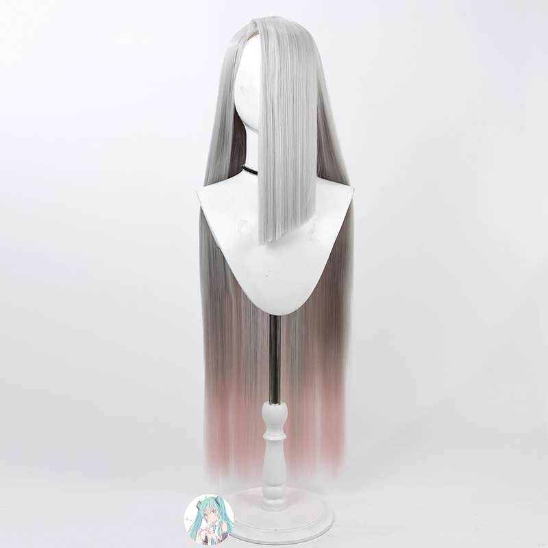 台灣出貨 加急免運 地獄客棧Hazbin Hotel 維姬 cos假髮Vaggie銀白色漸變 cos假毛 萬聖節 角色扮