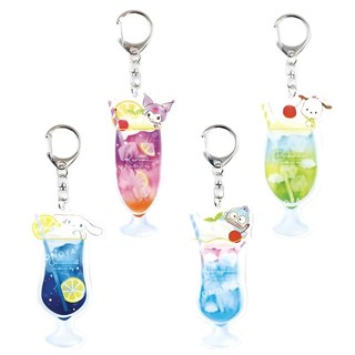 【現貨】小禮堂 Sanrio 三麗鷗 壓克力造型吊飾 (夏日汽水) 酷洛米 大耳狗 帕恰狗 人魚漢頓