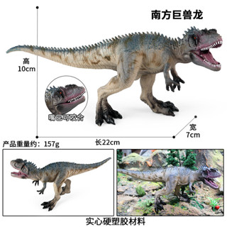 🥂六一禮物🥂兒童實心南方巨獸恐龍模型霸王龍巨獸龍模擬動物模型恐龍玩具
