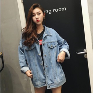 GALA衣櫥 牛仔外套女2023年春秋裝新款寬鬆學生韓版BF原宿風薄款上衣短外套