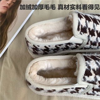 保暖棉鞋🎀墻推自留!韓國ins 暖毛毛雪地靴女chic學生加厚絨保暖麵包棉鞋鼕