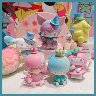 🎀臺灣出貨🎀盲盒手辦 潮玩公仔 汽車擺件 禮物 美樂蒂二代夢幻係列庫洛米ins擺件玉桂狗三麗鷗蛋糕diy裝飾品手辦