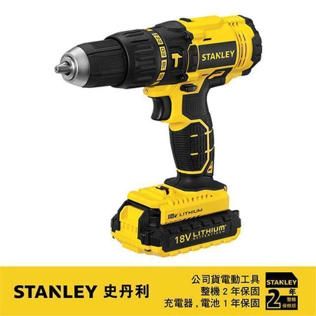 STANLEY 史丹利 18V鋰電震動電鑽調扭起子機 SCH20C2K