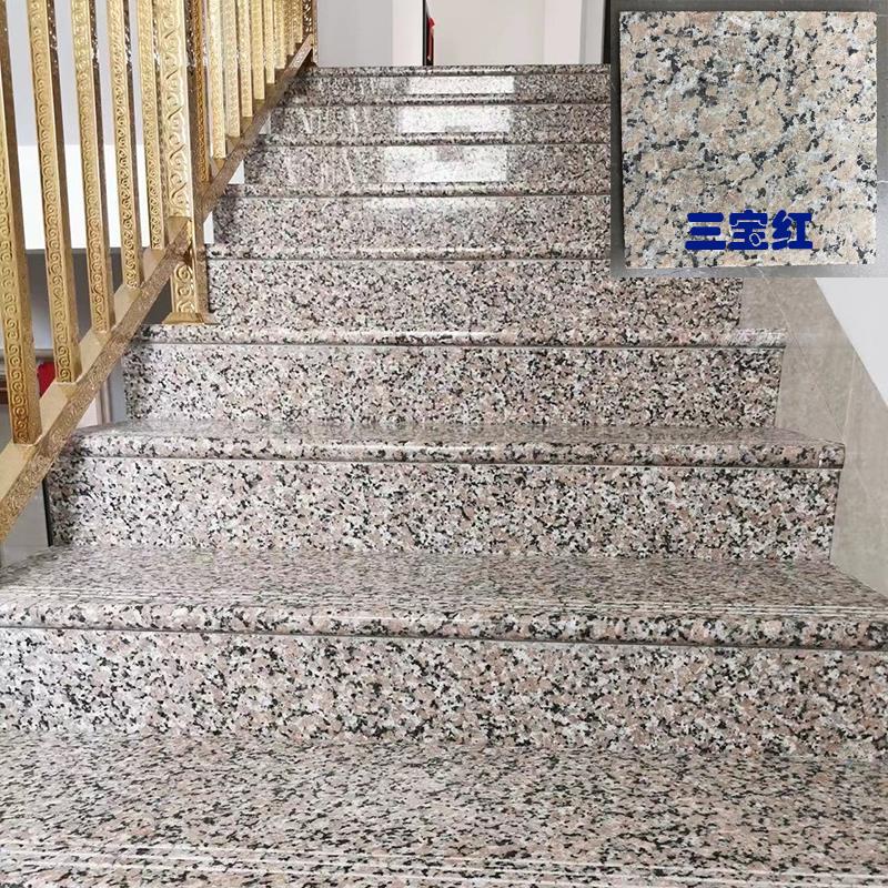 天然大理石材石板楼梯台阶楼梯踏步铺垫踏板室内室外户外防滑拉槽