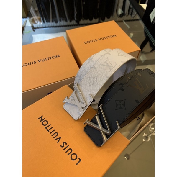 Louis Vuitton LV Initiales 40mm Reversible Belt M0158 White 100cm