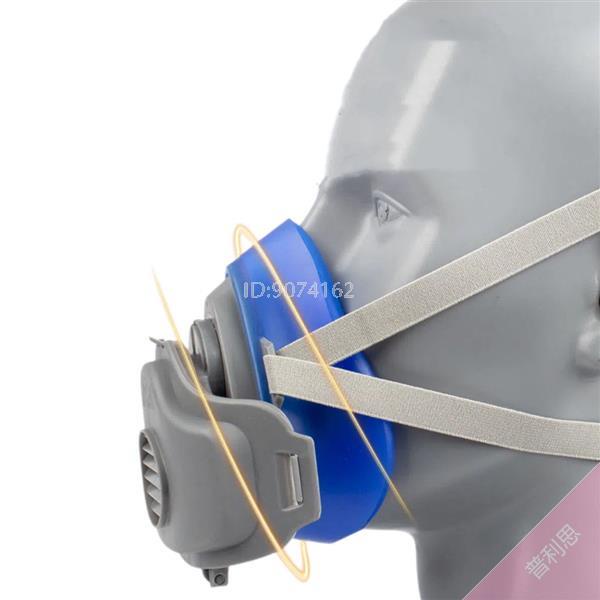 防塵矽膠口罩 工業粉塵防灰 透氣打磨煤礦裝修3200防塵口罩防塵面具 有效隔離粉塵