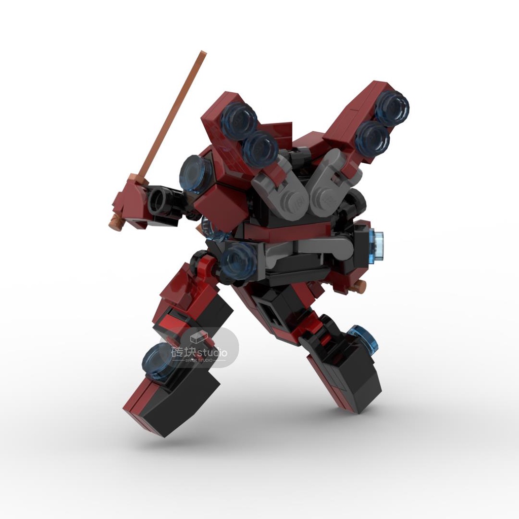 小型機甲外骨骼鬼泣形態機器人MOC兼容樂高益智積木拼裝玩具手辦