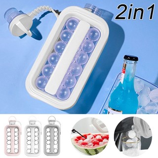 Summer 2 In 1 Ice Cube Maker Water Bottle Ice Ball Making Mo
