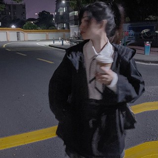 GALA衣櫥 連帽風衣外套女2023新款春秋氣質休閒寬鬆顯瘦百搭bf原宿風潮ins