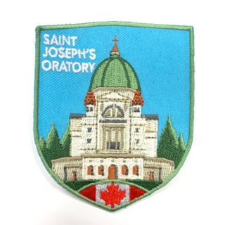 【A-ONE】加拿大 聖若瑟聖堂 CANADA 熨燙刺繡 熨燙背膠補丁 布藝徽章 袖標 布標 布貼 補丁 貼布繡 臂章