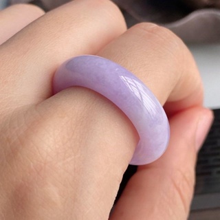 【✨工廠下殺✨】精品珠寶冰種紫羅蘭戒圈滿紫色扳指玉指環男女款戒指