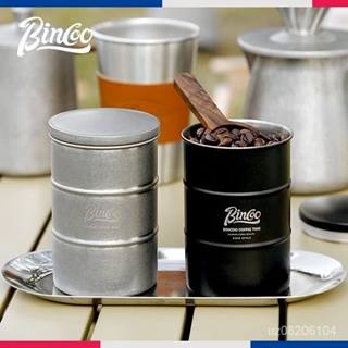 Bincoo咖啡豆粉密封罐戶外露營存儲罐不銹鋼咖啡茶葉便攜收納罐 UMVF