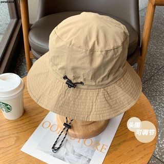 帽子👒夏季22年新款戶外徒步漁夫帽男速干加寬大頭圍帽子可折疊防曬帽女