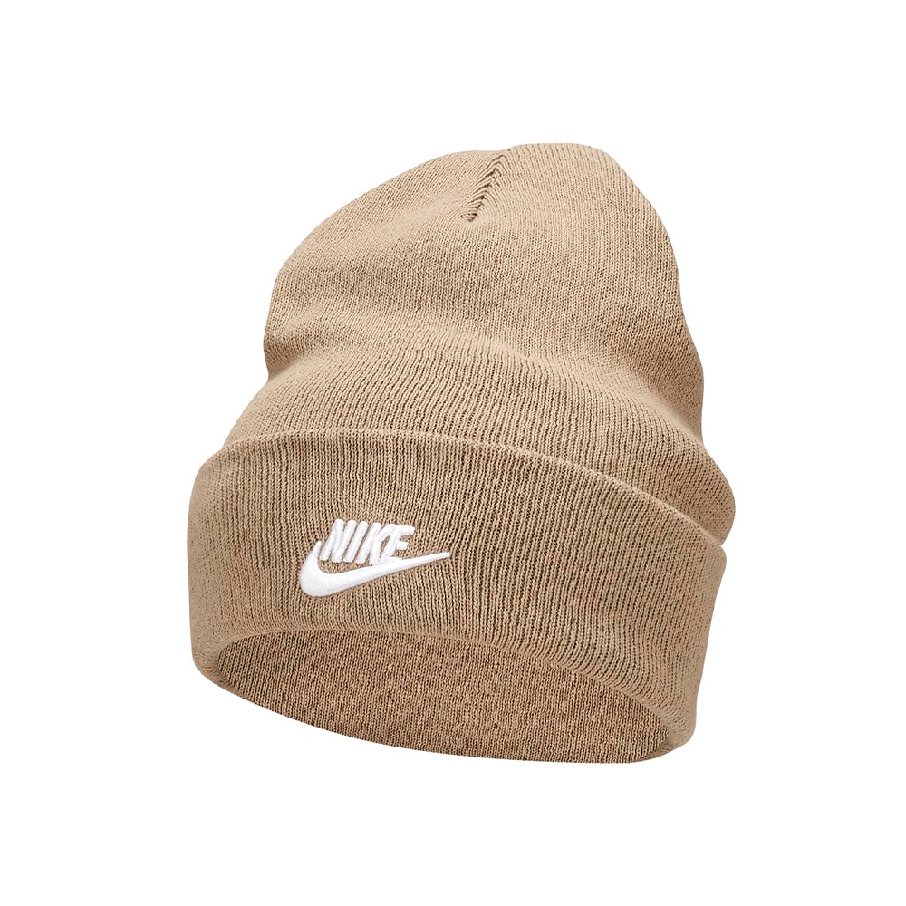 Nike U NK Peak Beanie 中性 奶茶 LOGO 基本款 運動 休閒 毛帽 FB6528-247