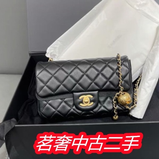 CHANEL 香奈兒 Mini coco 20 CF金球方胖包 小羊皮 AS1787 斜挎包 鏈條包