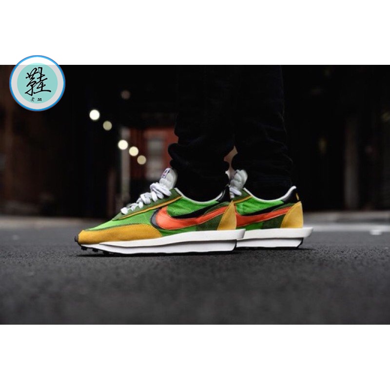 Nike x Sacai LDV Waffle Daybreak 黃綠 綠黃