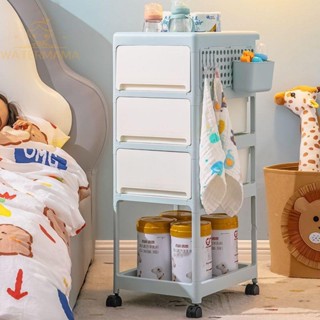 寶寶用品置物架小推車新生嬰兒床頭移動儲物架奶瓶箱奶粉罐收納架 推車收納 推車置物架 小推車置物架 嬰兒收納推車 置物架